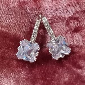 924 sterling silver and cubic zirconia earrings